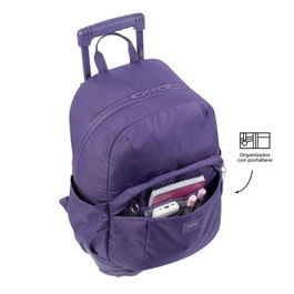 Totto Mochila Escolar con Ruedas MA03TKI003-23100-Z1V Azul Marino, Compartimento PC 14", 27L