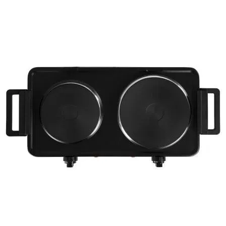 Orbegozo Cocina Eléctrica PE2855 con 2 Placas de 155mm y 185mm, 1000W - 1500W, 2500W Total