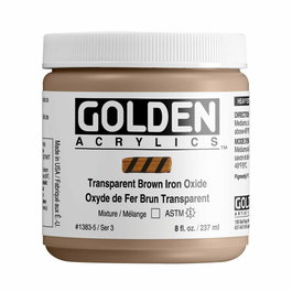 Golden Óxido de Hierro Marrón Transparente 237 ml Heavy Body
