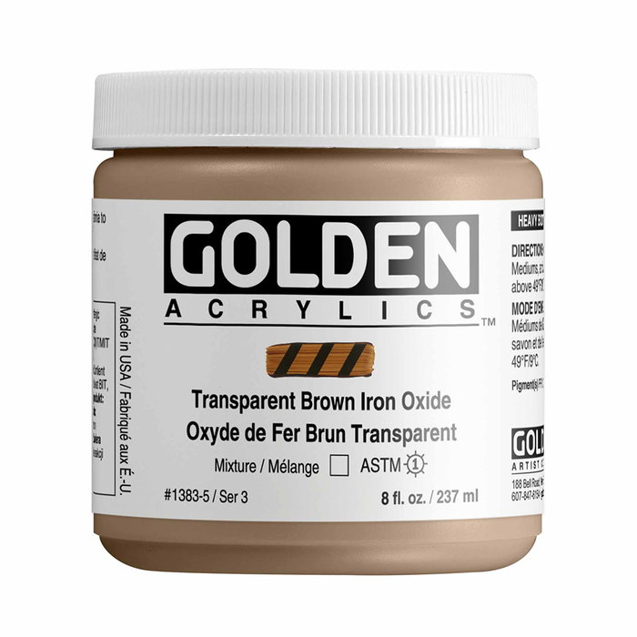 Golden Óxido de Hierro Marrón Transparente 237 ml Heavy Body Golden Óxido de Hierro Marrón Transparente 237 ml Heavy Body