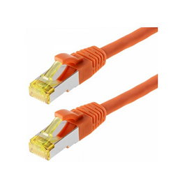 Helos Cable de parcheo Cat.6a GHMT AWG 26/7 naranja 0,25m