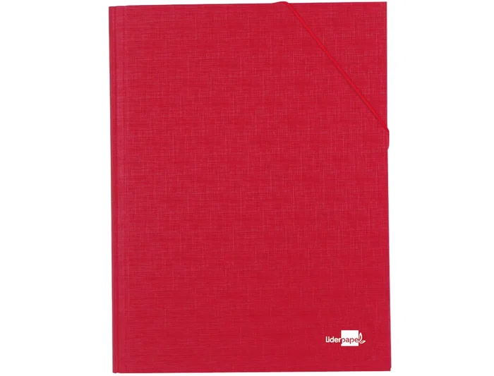 Liderpapel Carpeta Clasificadora Folio Prolongado Cartón Forrado 12 Departamentos Color Rojo