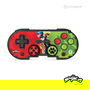 HYPERKIN Gamepad Inalámbrico Pixel Art para Nintendo Switch/Switch Lite/Switch OLED, Bluetooth, Color Verde y Rojo, Alcance 9 m