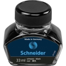 Tinta Estilografica Schneider Frasco 33 Ml Negra