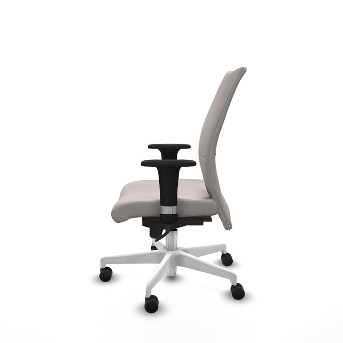 PIQUERAS Y CRESPO Silla Albacete confidente con mecanismo Sincro, Similpiel Blanco PIQUERAS Y CRESPO Silla Albacete confidente con mecanismo Sincro, Similpiel Blanco
