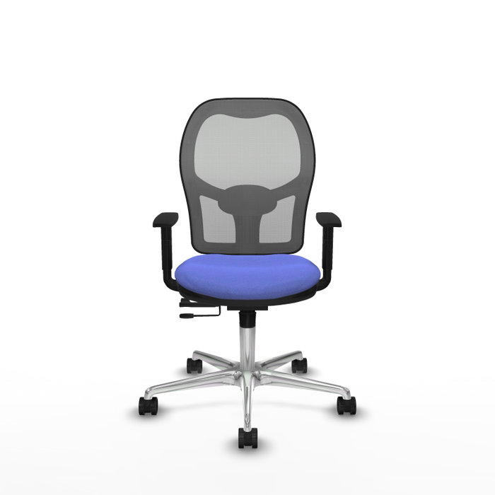 PIQUERAS Y CRESPO Silla de oficina Jorquera con mecanismo Sincro/Traslack, Azul claro y Gris PIQUERAS Y CRESPO Silla de oficina Jorquera con mecanismo Sincro/Traslack, Azul claro y Gris