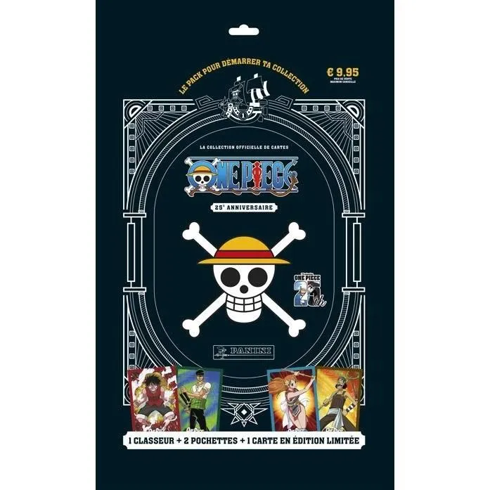 Panini Pack de Inicio One Piece TC 25th Anniversary Carpeta 2 Bolsillos 1 Tarjeta Edición Limitada Panini Pack de Inicio One Piece TC 25th Anniversary Carpeta 2 Bolsillos 1 Tarjeta Edición Limitada