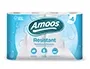 Amoos Papel de Cocina 2 Capas 42g/m² Rollo 100 mm Diámetro x 224 mm Alto Paquete 4 Rollos