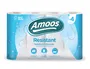 Amoos Papel de Cocina 2 Capas 42g/m² Rollo 100 mm Diámetro x 224 mm Alto Paquete 4 Rollos