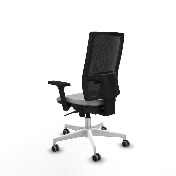PIQUERAS Y CRESPO Silla de oficina Horna con mecanismo Sincro, Gris claro y Negro