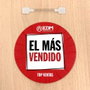 Edm Wobbler Señalización Promocional Circular Más Vendido - Rojo, Ø10 cm, para Lineales y Estanterías