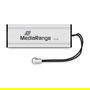 MEDIARANGE MR915 USB 3.2 Gen 1 de 16 GB, USB Type-A / Micro-USB, 50 MB/s, Negro/Plata