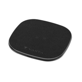 Varta Cargador Inalambrico Wireless Charger Pro 15W Negro para Telefonos, Relojes, Auriculares y Dispositivos Compatibles con Qi Carga Rapida