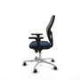 PIQUERAS Y CRESPO Silla de oficina Jorquera con mecanismo Sincro, Azul marino y Gris