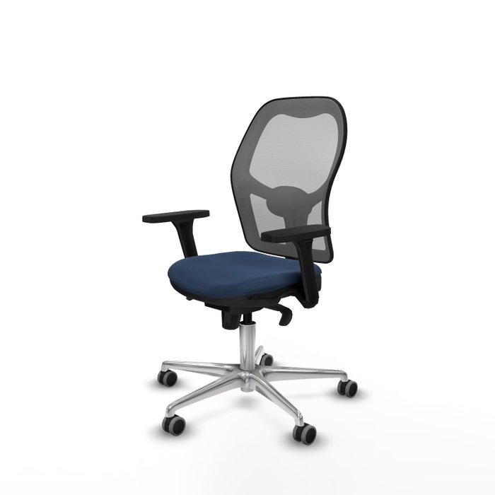 PIQUERAS Y CRESPO Silla de oficina Jorquera con mecanismo Sincro, Azul marino y Gris PIQUERAS Y CRESPO Silla de oficina Jorquera con mecanismo Sincro, Azul marino y Gris