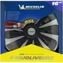 Michelin 16 NVS 3D Tapacubos para Ruedas de 16 Pulgadas (Lote de 4) Negro
