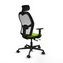 PIQUERAS Y CRESPO Silla de oficina Jorquera Sincro/Traslack Pistacho y Blanco