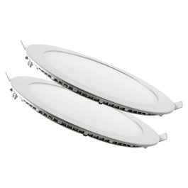 Pack de 2 Paneles LED 20W 6000K Blanco Frío Circular