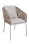 DKD Home Decor Conjunto de Comedor de 7 Piezas con Mesa de Cristal y 6 Sillas con Cojines