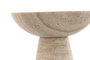 DKD Home Decor Centro de Mesa Mármol Travertino Marrón 17x17x10 cm