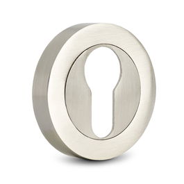 JANDEL Bocallave Zamak Ø50x10 mm en Acabado Cuero, Pulillo Brillo, Latón Mate, Níquel Satinado, Negro