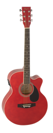 Guitarra Acústica Electrificada Daytona A401Cerd Roja