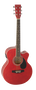 Guitarra Acústica Electrificada Daytona A401Cerd Roja