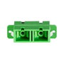 LogiLink Adaptador de Fibra SC Duplex con Brida, 12 unidades, Verde