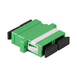 LogiLink Adaptador de Fibra SC Duplex con Brida, 12 unidades, Verde