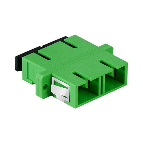 LogiLink Adaptador de Fibra SC Duplex con Brida, 12 unidades, Verde LogiLink Adaptador de Fibra SC Duplex con Brida, 12 unidades, Verde