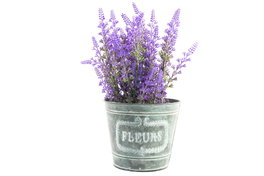 DKD Home Decor Flor Cottage Lila 27 x 14.5 cm (4 Unidades)