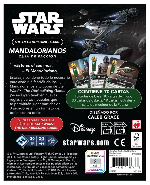 Asmodee Star Wars: The Deckbuilding Game Mandalorian Faction Expansion