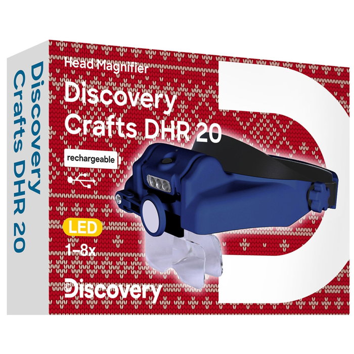 Discovery Crafts DHR 20 Lupa de cabeza recargable Discovery Crafts DHR 20 Lupa de cabeza recargable