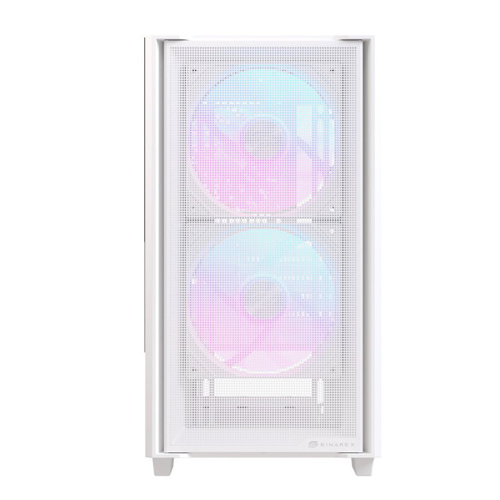 Einarex Caja PC Micro-ATX PM150 Gaming RGB USB 3.0 USB-C White EXCS-PM-150R-W