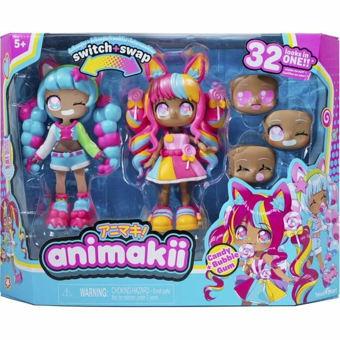 Bandai Muñeca personalizable Animakii Piruleta y Chicle HEA26351