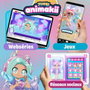 Bandai Muñeca personalizable Animakii Piruleta y Chicle HEA26351