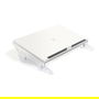 BakkerElkhuizen 630N Soporte para documentos FlexDesk con ajuste de altura, Transparente, Blanco, 110 - 180 mm