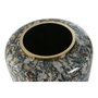 DKD Home Decor Jarrón de Metal Verde y Dorado 33x33x35,5 cm