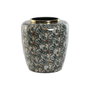 DKD Home Decor Jarrón de Metal Verde y Dorado 33x33x35,5 cm