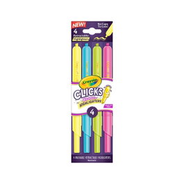 Crayola Clicks 4 Subrayadores Lavables