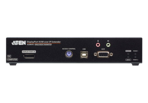 ATEN Transmisor KVM sobre IP KX9970T DisplayPort - Extensor de Señal 5K 60Hz HDR10, 240Hz FHD para eSports, Redundancia de Red y Alimentación, Modo Panel Array