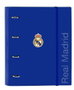 Safta Carpeta de Anillas Real Madrid con Recambio y Separadores DIN A4