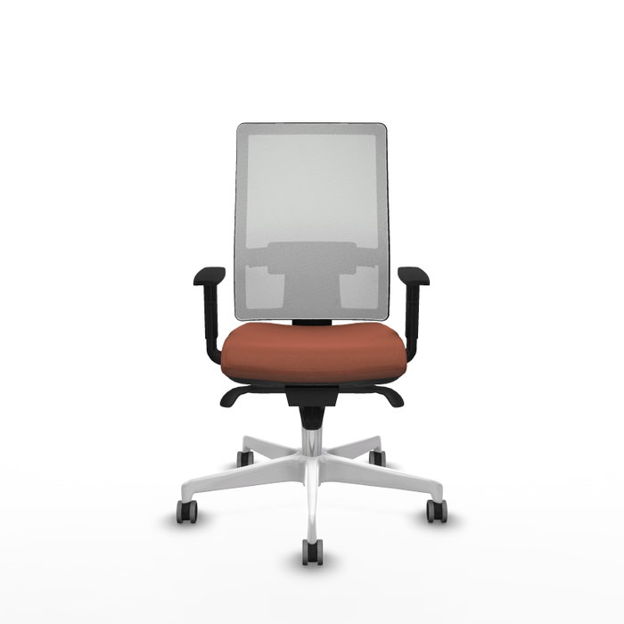 PIQUERAS Y CRESPO Silla de oficina Horna con mecanismo Sincro, Marrón y Blanco PIQUERAS Y CRESPO Silla de oficina Horna con mecanismo Sincro, Marrón y Blanco
