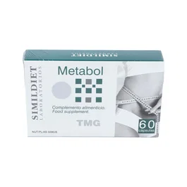 SIMILDIET Metabol 60 Cápsulas Suplemento para Mantenimiento del Peso con Té Verde, CLA, Cromo y L-Carnitina