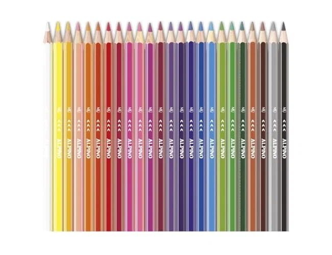 Alpino UP Mina Premium Estuche de 24 Lápices de Colores Surtidos