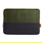 Trust Lisboa Funda para Portátil hasta 16", Sleeve Acolchada Verde, Tejido de Poliéster Reciclado (4 Botellas PET) - Resistente a Golpes y Agua - Ref: 25247