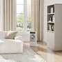 Oceanic Ventilador nebulizador 3 en 1 de 50W, 23 cm, con pantalla LED, control remoto y motor DC, gris y blanco