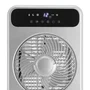 Oceanic Ventilador nebulizador 3 en 1 de 50W, 23 cm, con pantalla LED, control remoto y motor DC, gris y blanco