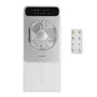 Oceanic Ventilador nebulizador 3 en 1 de 50W, 23 cm, con pantalla LED, control remoto y motor DC, gris y blanco