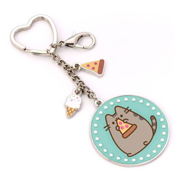 Pusheen Llavero Blue Pizza